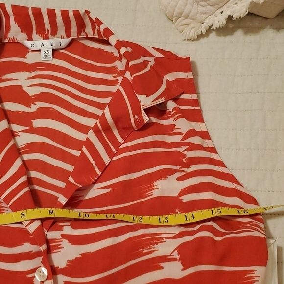 Cabi drop waist brushstroke midi dress size XS - Picture 8 of 12